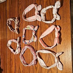 8 Headbands Size 0-6 Months